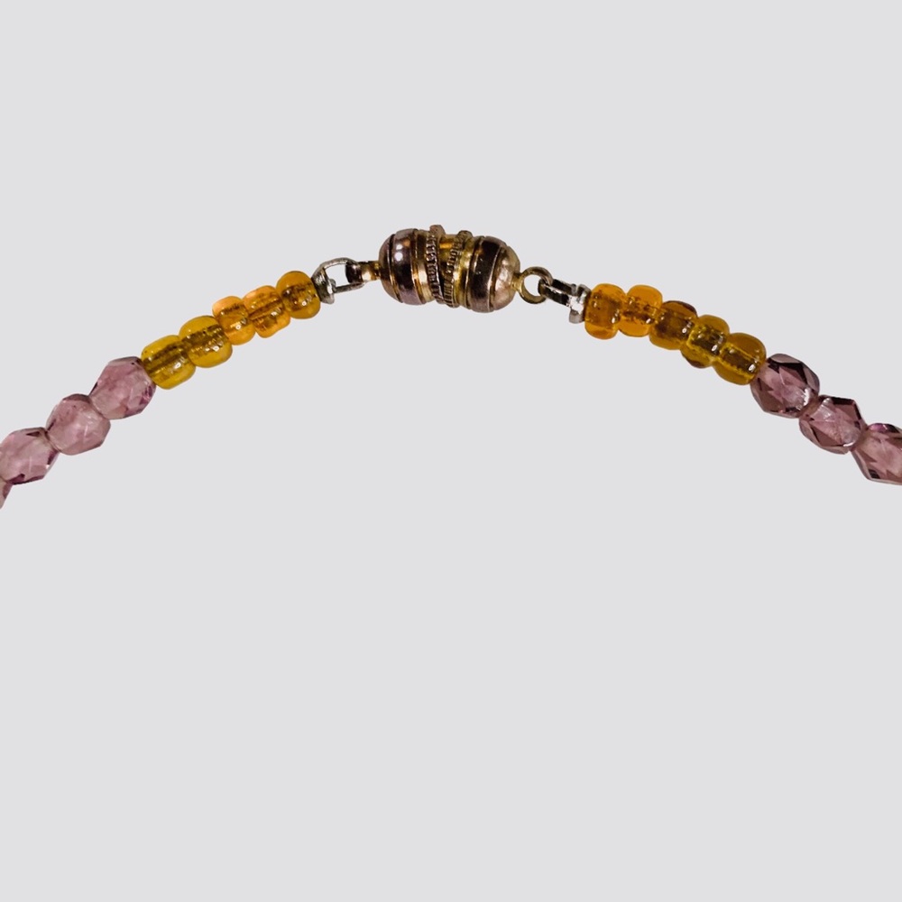 Rhinestone Multicolor Statement Necklace - image 7